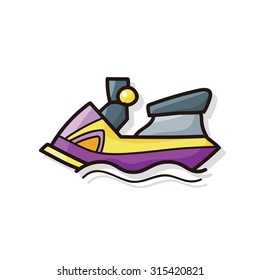 Water scooter doodle