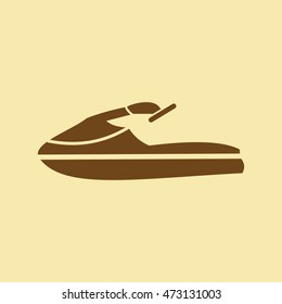 Water Scooter Icon.