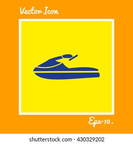 Water Scooter Icon. Eps-10.