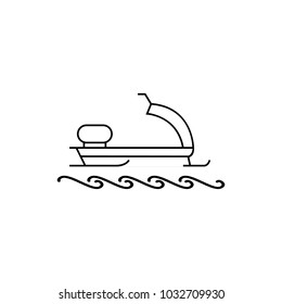 water scooter icon.Element of popular tourism icon. Premium quality graphic design. Signs, symbols collection icon for websites, web design,
