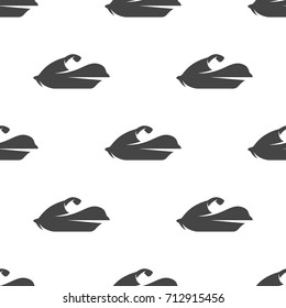 Water scooter seamless pattern. Vector illustration for backgrounds