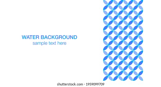 Water, sea, Japanese pattern, background, Japanese style glitter vector background material