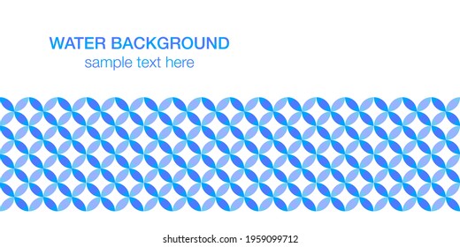 Water, sea, Japanese pattern, background, Japanese style glitter vector background material