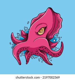 the water sea octopus illustration