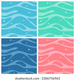 Water and Sea Vector Background Illustration Serene Aquatic Scene.