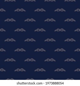 Water. Seamless scalable pattern in gold color on a blue background. Ornament for packaging, textile or paper design. Pattern in the Chinese style.