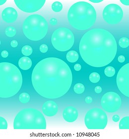 Water as seamless texture with abstract balls