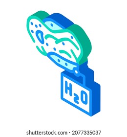 water search isometric icon vector. water search sign. isolated symbol illustration