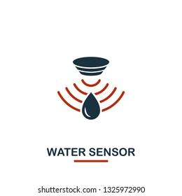 Water Sensor icon from sensors icons collection. Creative two colors design symbol water sensor icon. Web design, apps, software usage. UI and UX