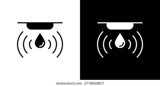 Water sensor icon. Simple high quality pictogram. Modern solid style
