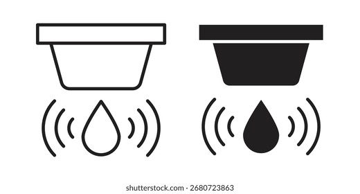 Water sensor icon symbol shape. vector symbols.