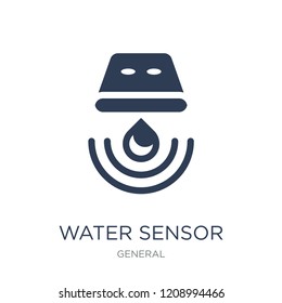 water sensor icon. Trendy flat vector water sensor icon on white background from General collection, vector illustration can be use for web and mobile, eps10