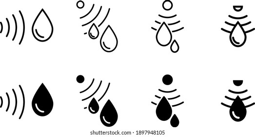 Water Sensor Icon, Vector Illustration