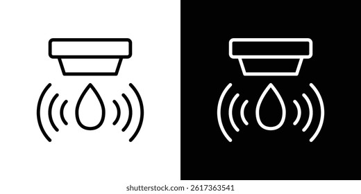 Water sensor icon. vector illustration, pictogram isolated. editable