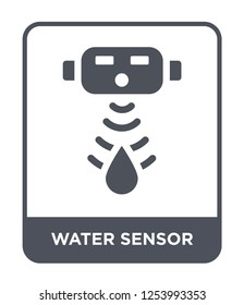 water sensor icon vector on white background, water sensor trendy filled icons from General collection, water sensor simple element illustration