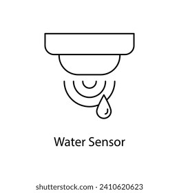 Water Sensor icon. water sensor icon. For web design, apps, simple flat illustration on white background..eps