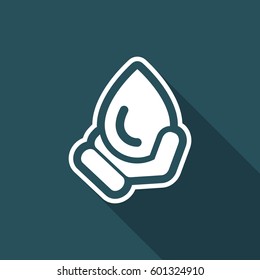 Water service - vector icon