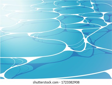 Water shadow and bubbles background material