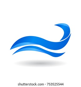 water shape logo template with modern concept and trendy style use for brand and business identity design vector eps 10