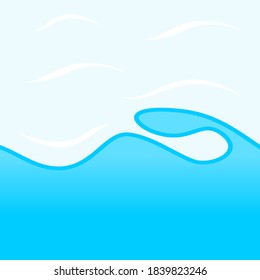 water shaped vector background abstract design