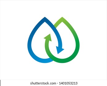 Water Share or Donation Logo Template, Icon, Symbol