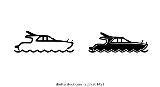 Water ship colored vector design icon set. maritime, nautical, vessel, boat, ferry, fishing boat, submarine, navy ship and more illustration design