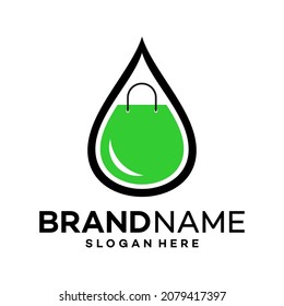 Water shop Icon Logo Design Template Illustration Vector