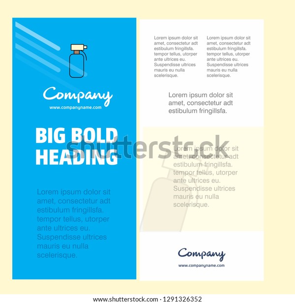 Water shower  Business Company\
Poster Template. with place for text and images. vector\
background