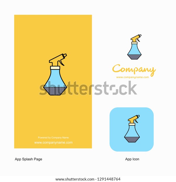Water shower Company Logo\
App Icon and Splash Page Design. Creative Business App Design\
Elements