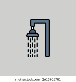 water shower icon design illustrator 