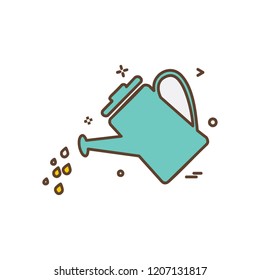 Water shower icon design vector