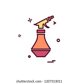 Water shower icon design vector