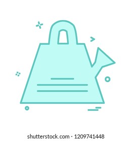 Water Shower icon design vector 