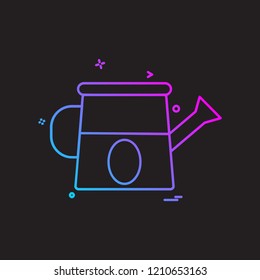 Water shower icon design vector