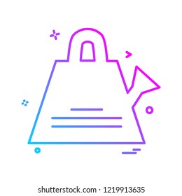 Water Shower icon design vector 