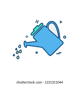 Water shower icon design vector