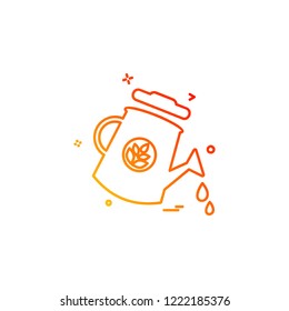 Water shower icon design vector