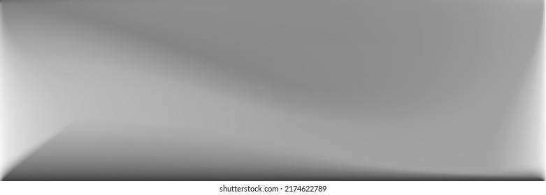 Water  Silver Blurred Background. Monochromatic Wavy Gradient Mesh. Natural Grey Horizontal Lines Backdrop. Vibrant Blank Wavy Gradient Mesh. Metallic Smooth Surface Illustration.