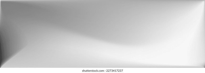 Water Silver Horizontal Lines Backdrop. Vibrant Metallic Wavy Gradient Mesh. Natural  Blank Trendy Background. Alluminium Wavy Gradient Mesh. Grey Smooth Surface Illustration.