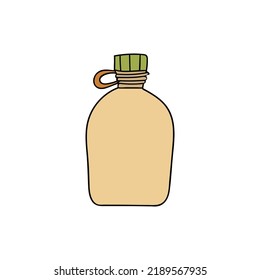 Icono del disipador de agua en vector. Ilustración del matraz de agua en el vector. Ilustración del disipador de agua potable en vector