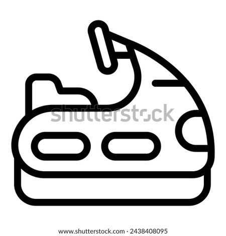 Water ski jet icon outline vector. Help people. Ship marine wreck