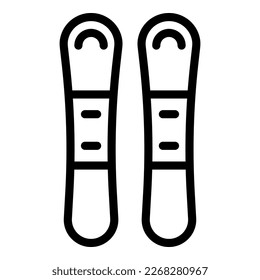 Water ski tool icon outline vector. Summer sport. Diving vacation