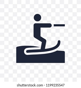 water ski transparent icon. water ski symbol design from Summer collection. Simple element vector illustration on transparent background.