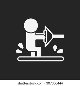 Water skiing icon