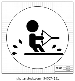Water skiing icon