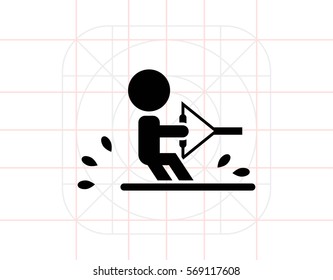 Water skiing icon