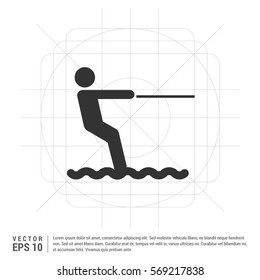 Water Skiing Icon