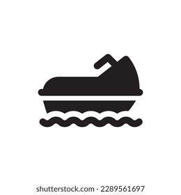 water skiing icon design template