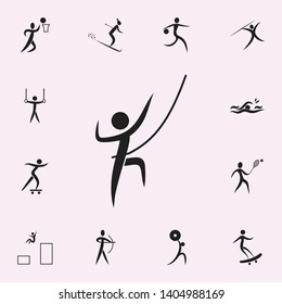 water skiing icon. Elements of sportsman icon. Premium quality graphic design icon. Signs and symbols collection icon for websites, web design, mobile app on white background