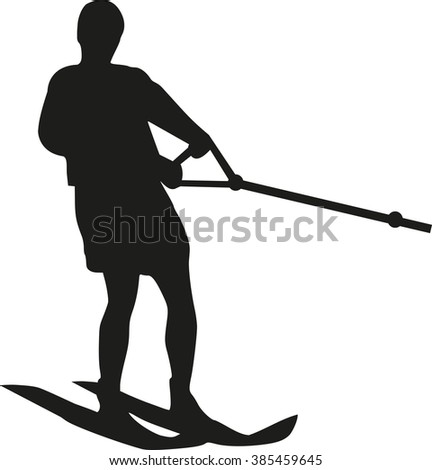 Water skiing man